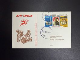Air India Erstflugbrief Dubai-Genf 1969