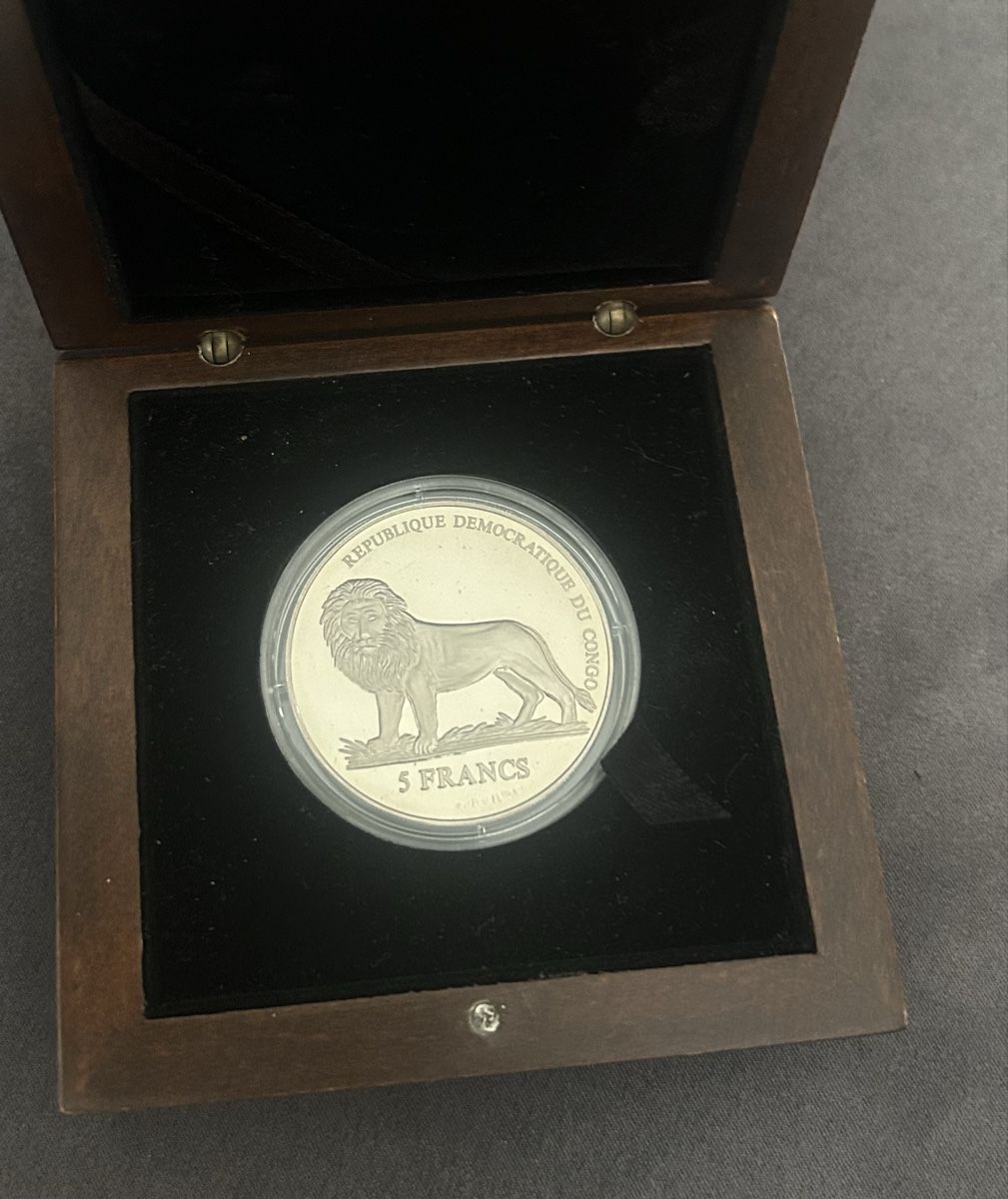 Alle Münzen: Kongo — 5 Francs Schweizer Garde – Neu und originalverpackt aus Gossau SG von Gallus00 5