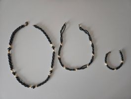 Modeschmuck 2 x Halskette 1 x Armkette