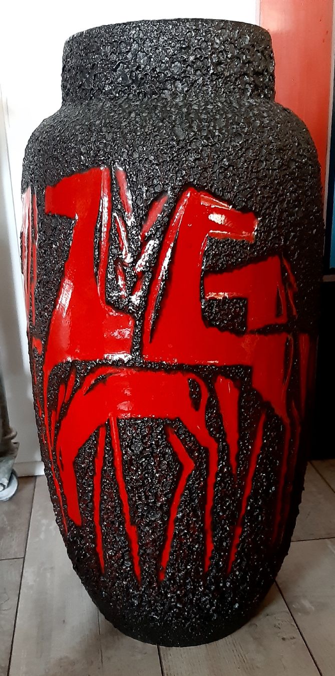 Vasen & Gefässe: Grosse  intakte  Fat  Lava  Vase  -  50-70er? – Neu (gemäss Beschreibung) aus Tagelswangen von BrigittaC01