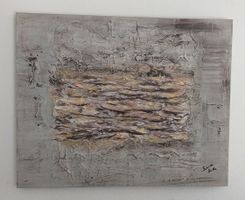 Quadro acrilico su tela dell'artista Schirà 100 x 80