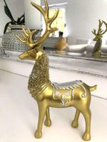 EINZELSTÜCK SONDERPREIS ‼️ Deko Hirsch 🦌 goldig 27 cm