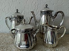 Silber Kaffee-Set, Orfevrerie Gallia, Jugendstil