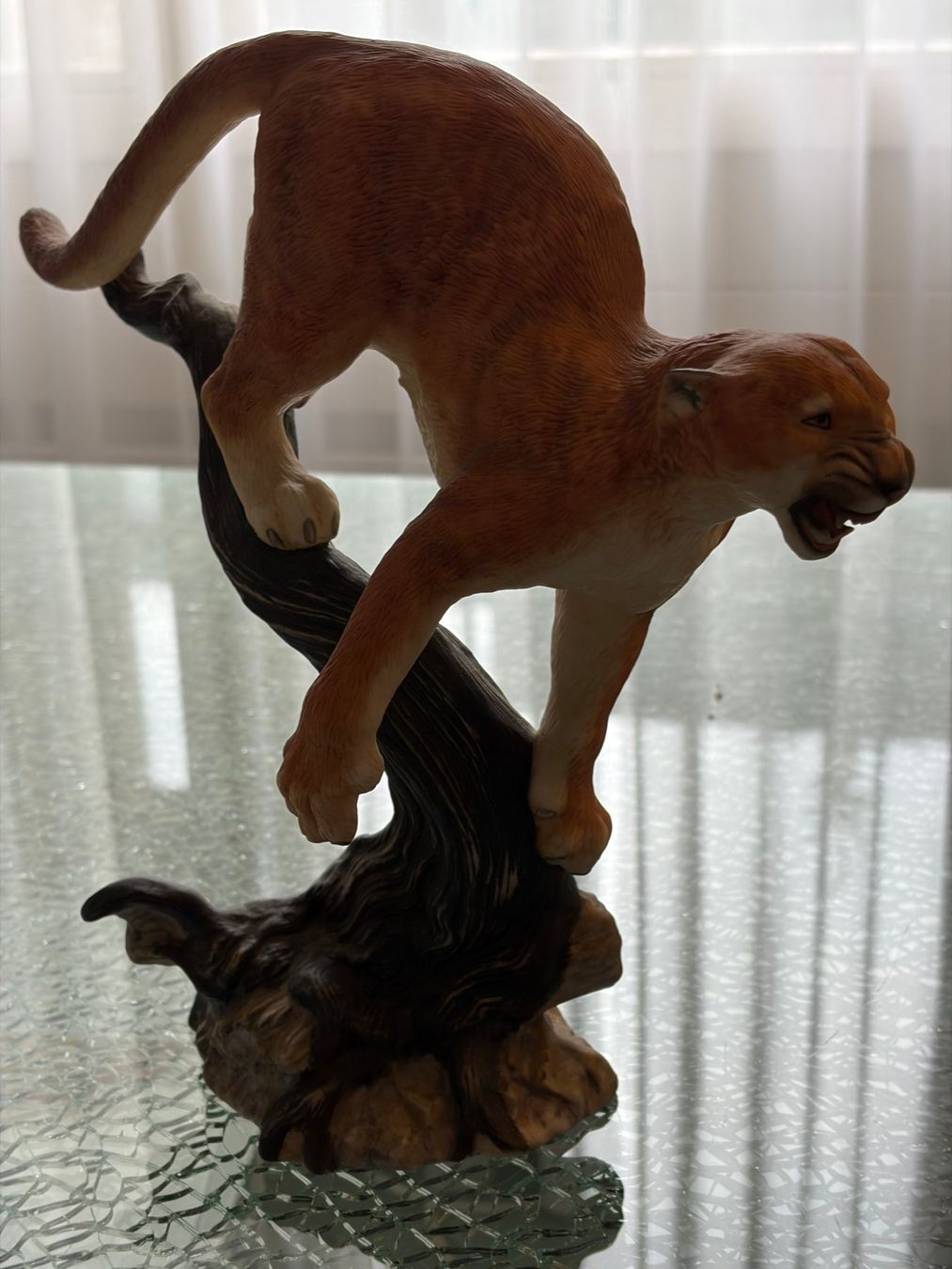 Franklin Mint Figuren: Seltener Puma auf Baumstamm-Figur, limitierte Edition 198... – Gebraucht aus Zuerich von Daniel020 4