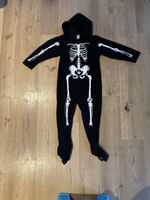 Helloween Kostüm Skelett für 7-9 Jahre