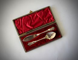 KAVIARBESTECK, VERSILBERT, FRANKREICH, 1. HÄLFTE DES 20. JH.