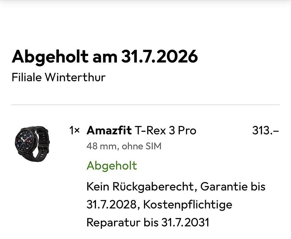 Smartwatch: Amazfit T-Rex PRO, 48mm – Nuovo e nell'imballaggio originale da Weisslingen venduto da Birebaum1811 3