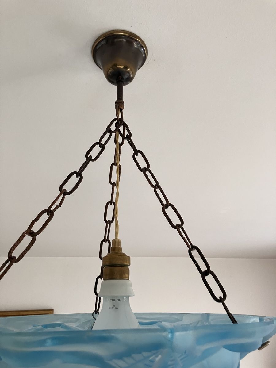 Lampadari & plafoniere: Deckenlampe  Artdeco Pressglas satiniert um 1930 – Usato da Zürich venduto da otomado 8