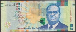 Bahamas 10 Dollars 2016