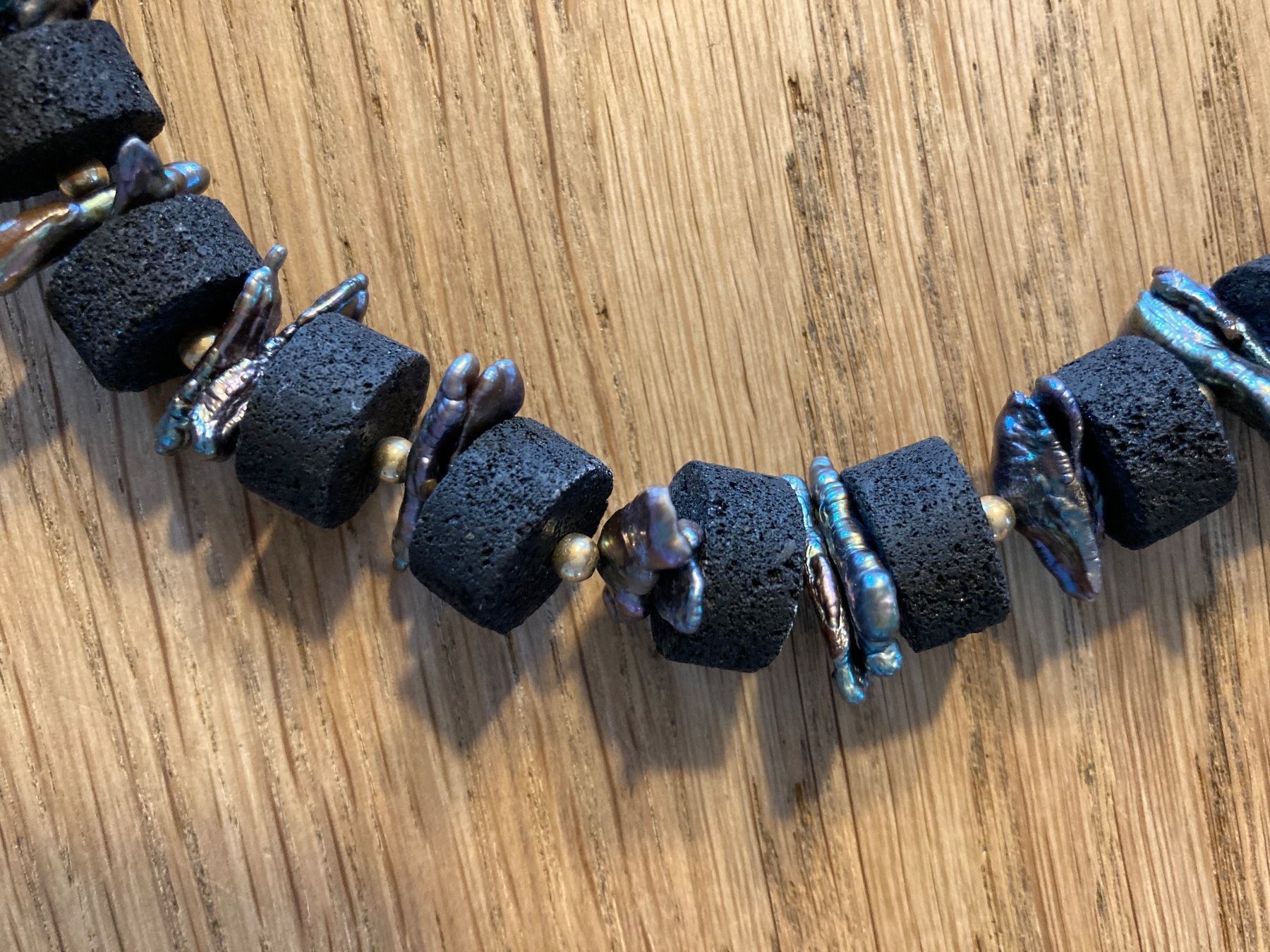 Altri gioielli: Collier Lavastein mit Perlen – Usato da Hindelbank venduto da fraso 3
