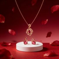 Ensemble de bijoux en plaqué or rose