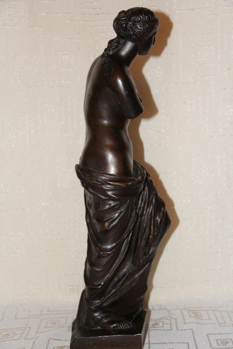 Sculture & Statue: Antique sculpture en bronze signe . – Usato da Praz (Vully) venduto da pikuluka1 3