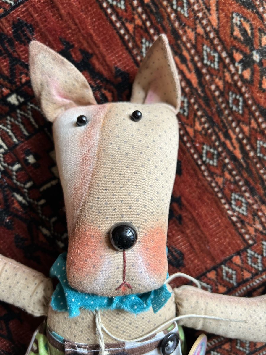 Puppen: Künstlerpuppe Bullterrier – Neu (gemäss Beschreibung) aus Arboldswil von CJDA 1