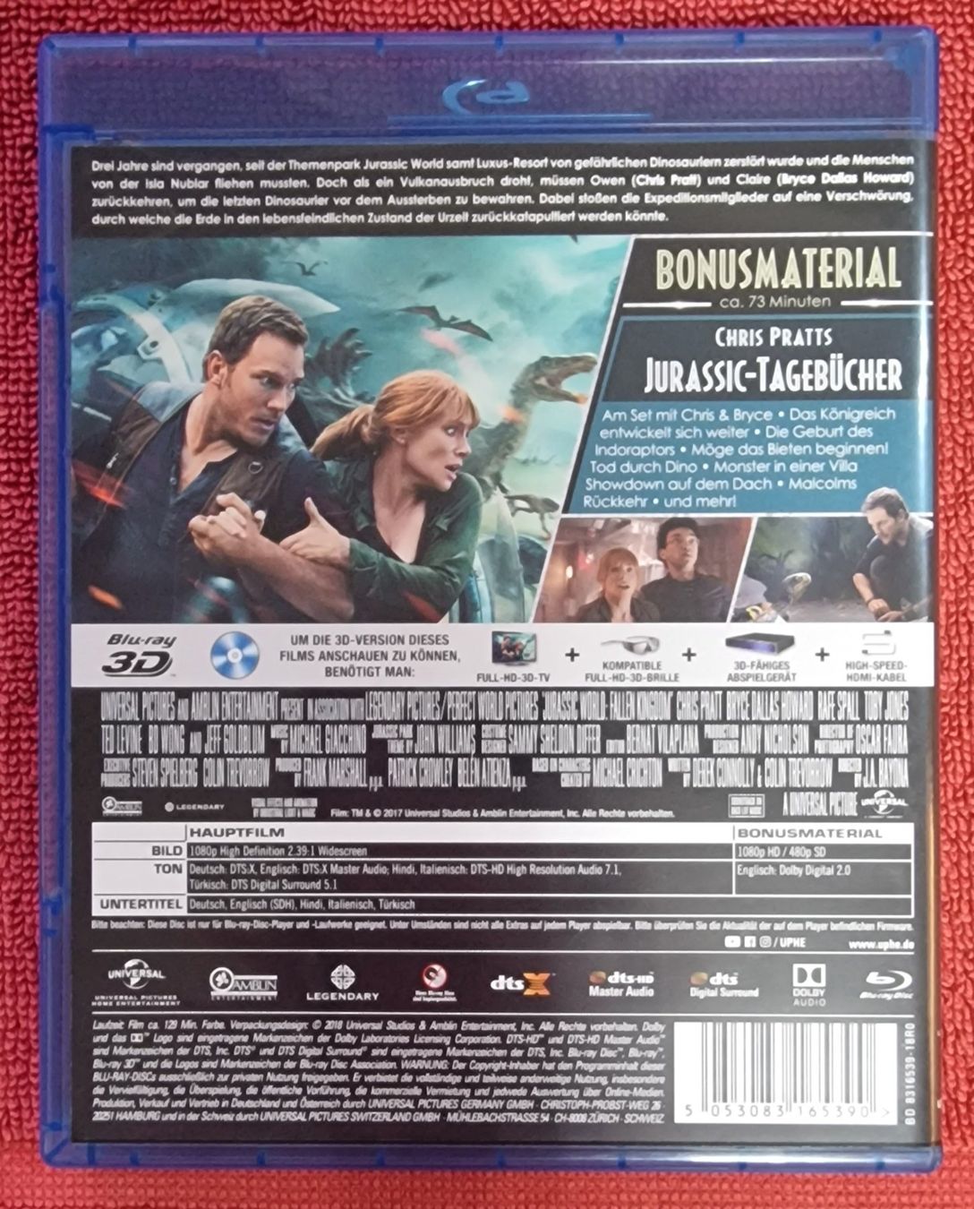 Alle DVDs: Jurassic World Fallen Kingdom BluRay 3D & normal – Gebraucht aus Basel von phi_8xhm 1