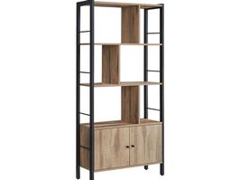 Bücherregal Bücherschrank mit 4 offenen Regalebenen NOVIO