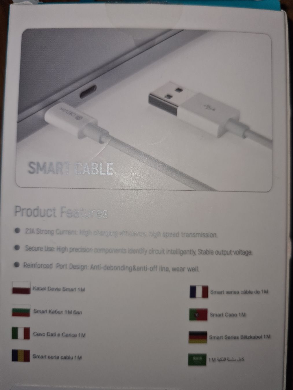 Cavi: Neues Smart Micro USB Kabel 1M, Weiss, – Nuovo e nell'imballaggio originale da Winterthur venduto da Jana1701 3