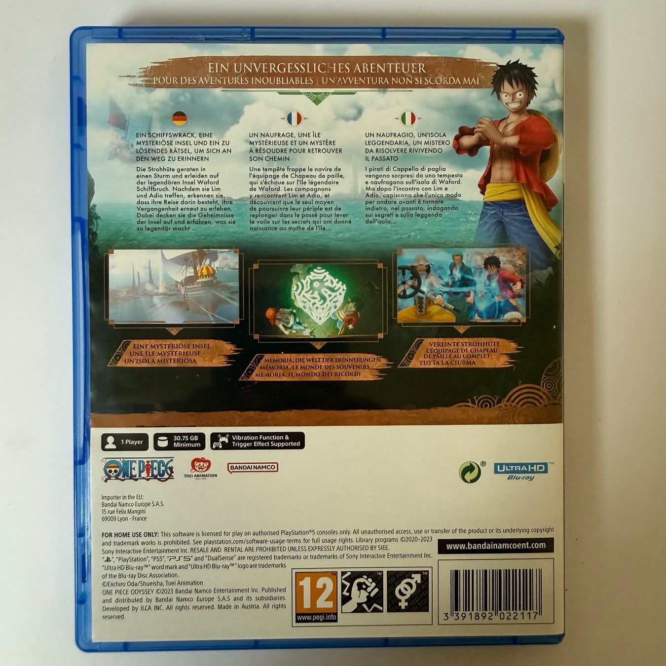 Spiele: One Piece Odyssey - PS5 – Gebraucht aus Vésenaz von RMShop 1