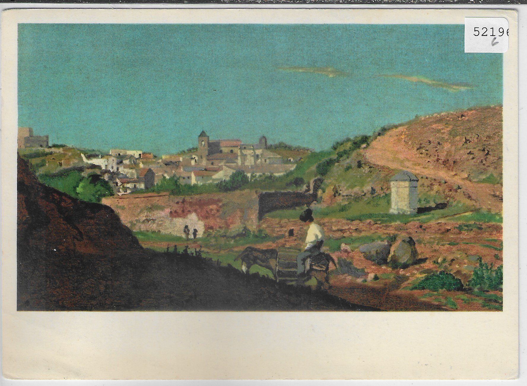 Cartoline postali: Pro Juventute - Frank Buchser - Spnisches Städtchen – Usato da Ettingen venduto da Kartenplanet