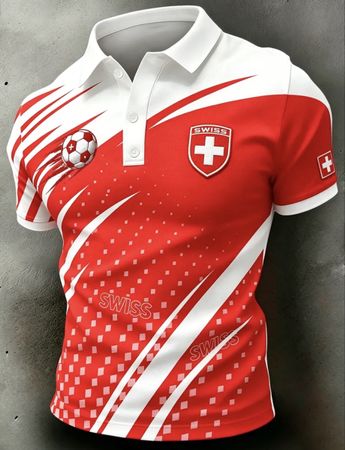 Polo Shirt Schweiz Fussball Gr XL Schweizer Nati