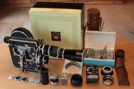 Bolex H 16 RX sehr gut erhaltene Ausrüstung m. Zubehör