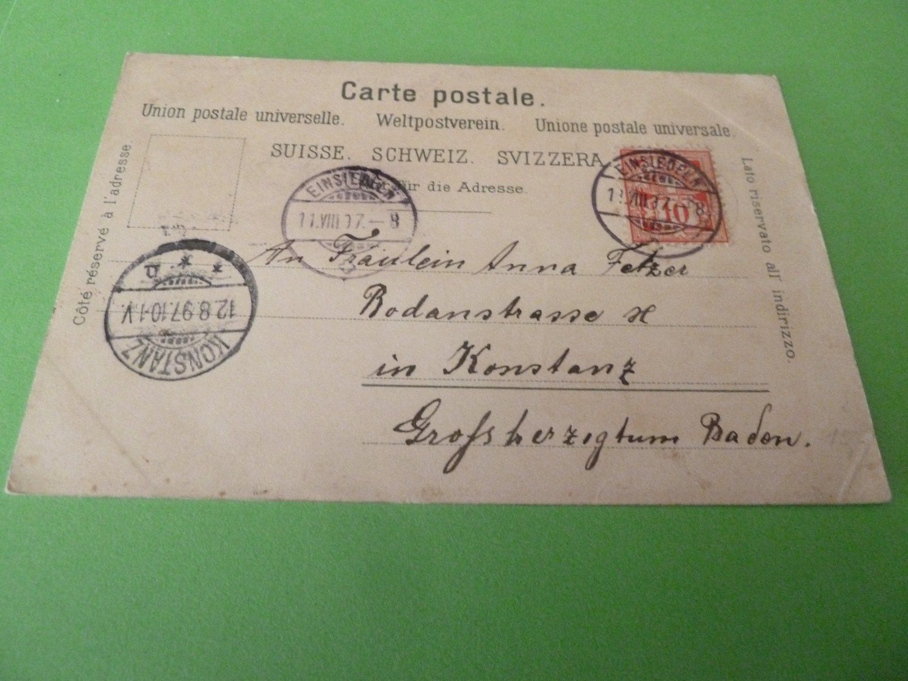 Cartes postales: EINSIEDELN ALTE ANSICHTSKARTE UM 1900 – D'occasion à Rieden SG par jamilau 1