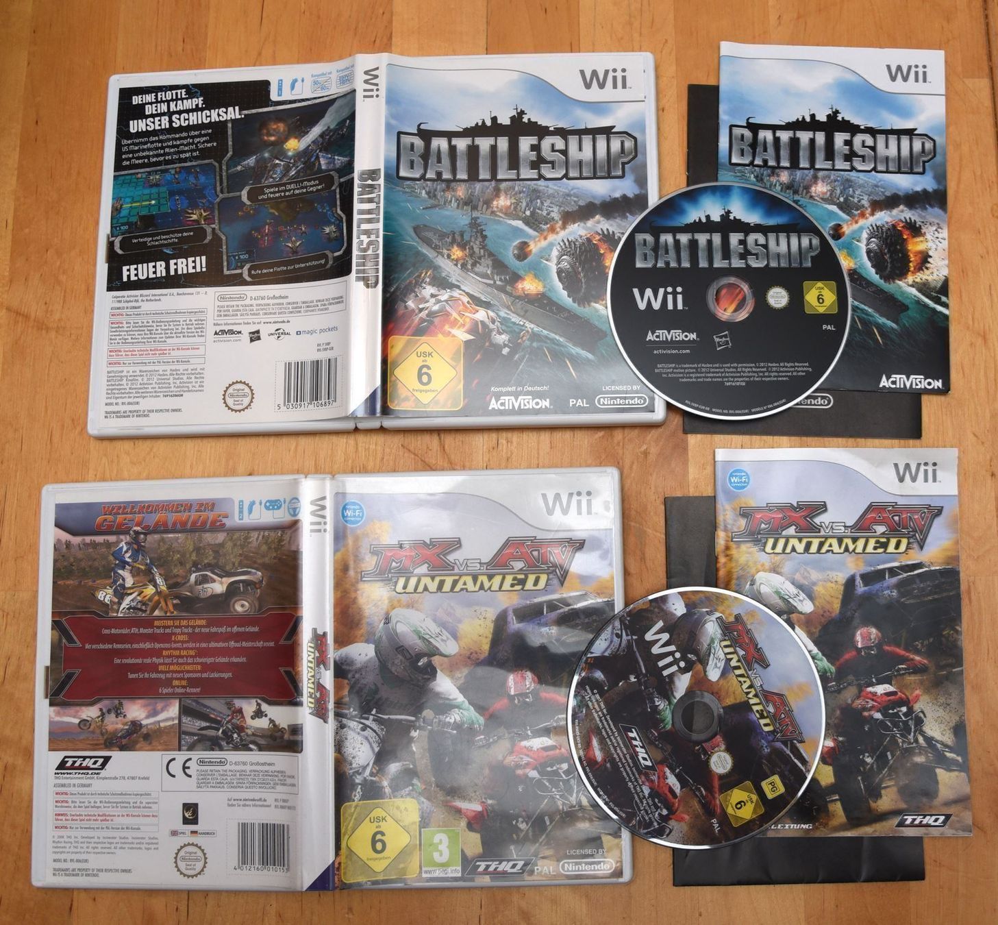 Jeux: Battleship + MX vs. ATV Untamed (CIB) – D'occasion à Frenkendorf par gelbeZinnie