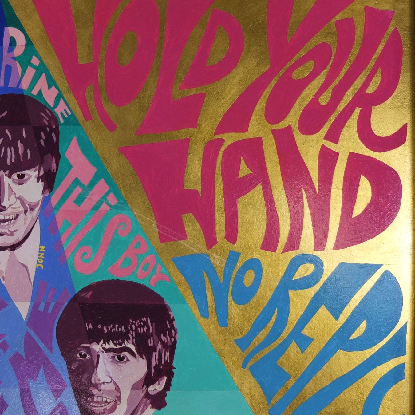 Dipinti: Curt Stenvert, Die Beatles, 1987 – Usato da Basel venduto da Brocki-auf-dem-Wolf 5