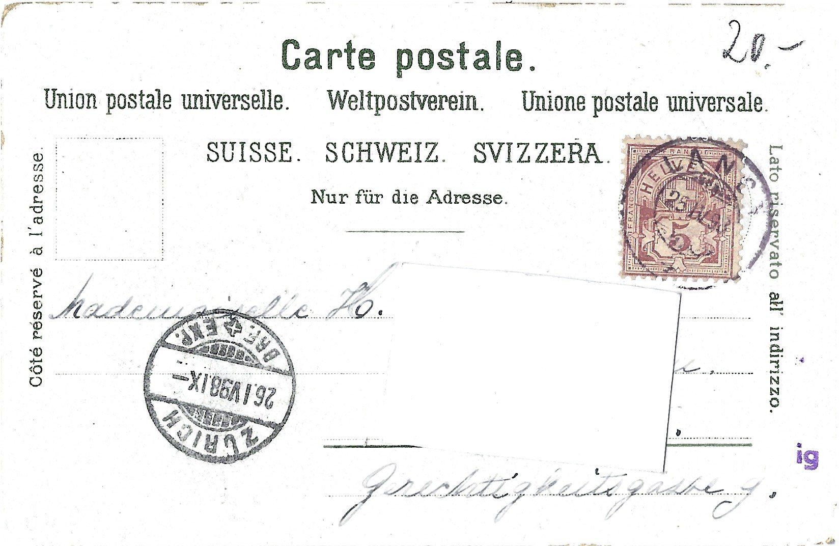 Cartoline postali: GRUSS  aus   Davos . – Usato da Bütschwil venduto da Jackson1A 1