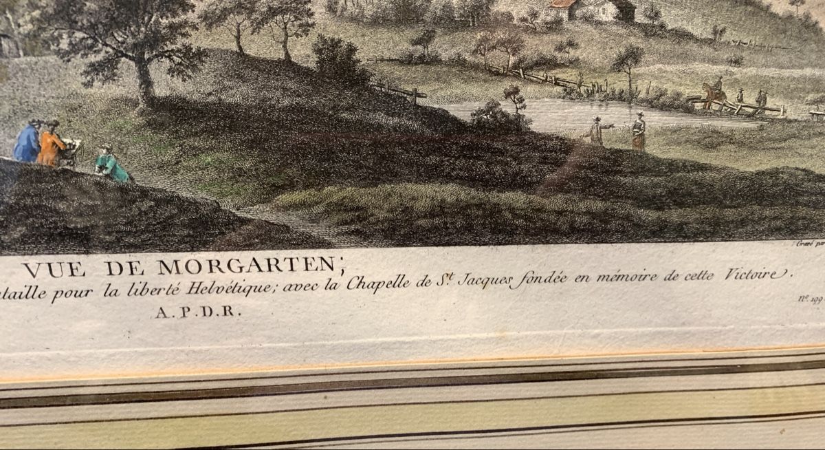 Gravures: Vue de MORGARTEN – D'occasion à Veytaux par Latourelle 2