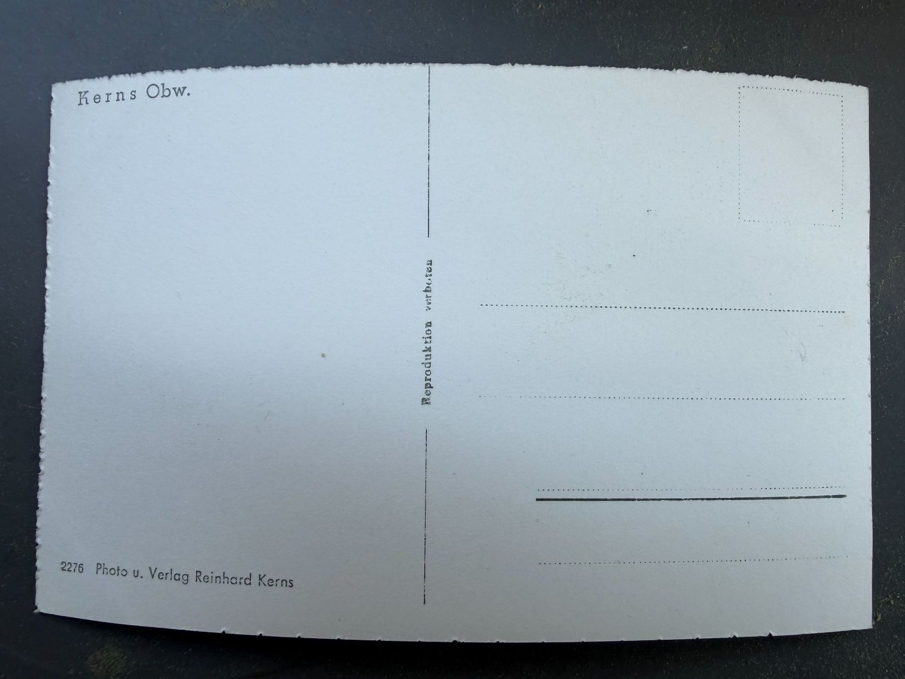Cartoline postali: KERNS - Obwalden - Ansichtskarte – Usato da Tegerfelden venduto da siebenmacky 1