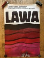 Affiche polonaise originale pour le film Lawa (1989)