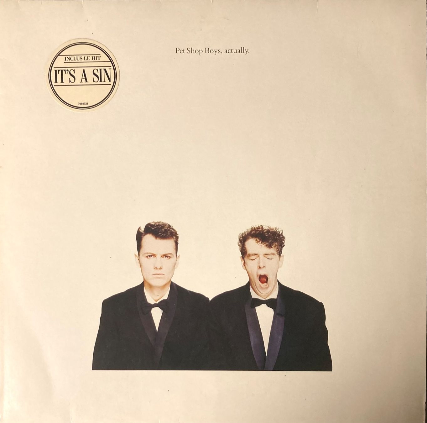 Schallplatten: PET SHOP BOYS - ACTUALLY – Gebraucht aus Poliez-Pittet von Newtown-Records