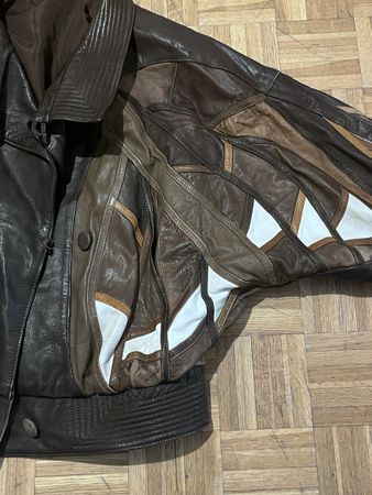 Veste en cuir vintage 1980s Marc Buchanan style