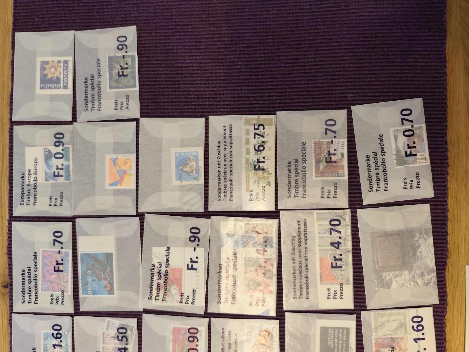 Tous les timbres: Einzelmarken, mit Ausgabestempel, Postabo 2000 bis 2004 – Neuf avec emballage d'origine à Heiden par Jaks 3