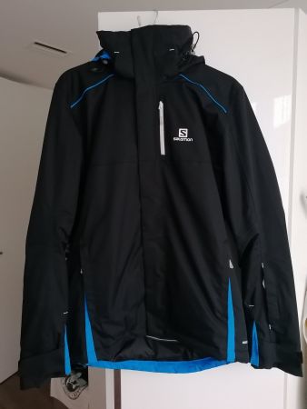 Salomon Herren Skijacke, Grösse M, Schwarz-Blau, Top! (52)