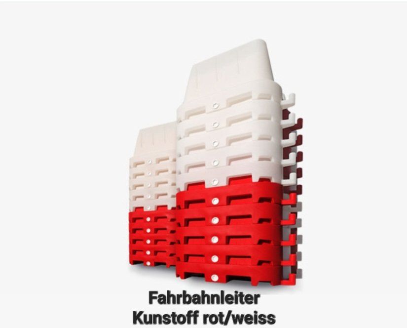 Piste: Fahrbahnleiter Kunstoff rot/weiss – Nuovo e nell'imballaggio originale da Trimmis venduto da SpartacusOne