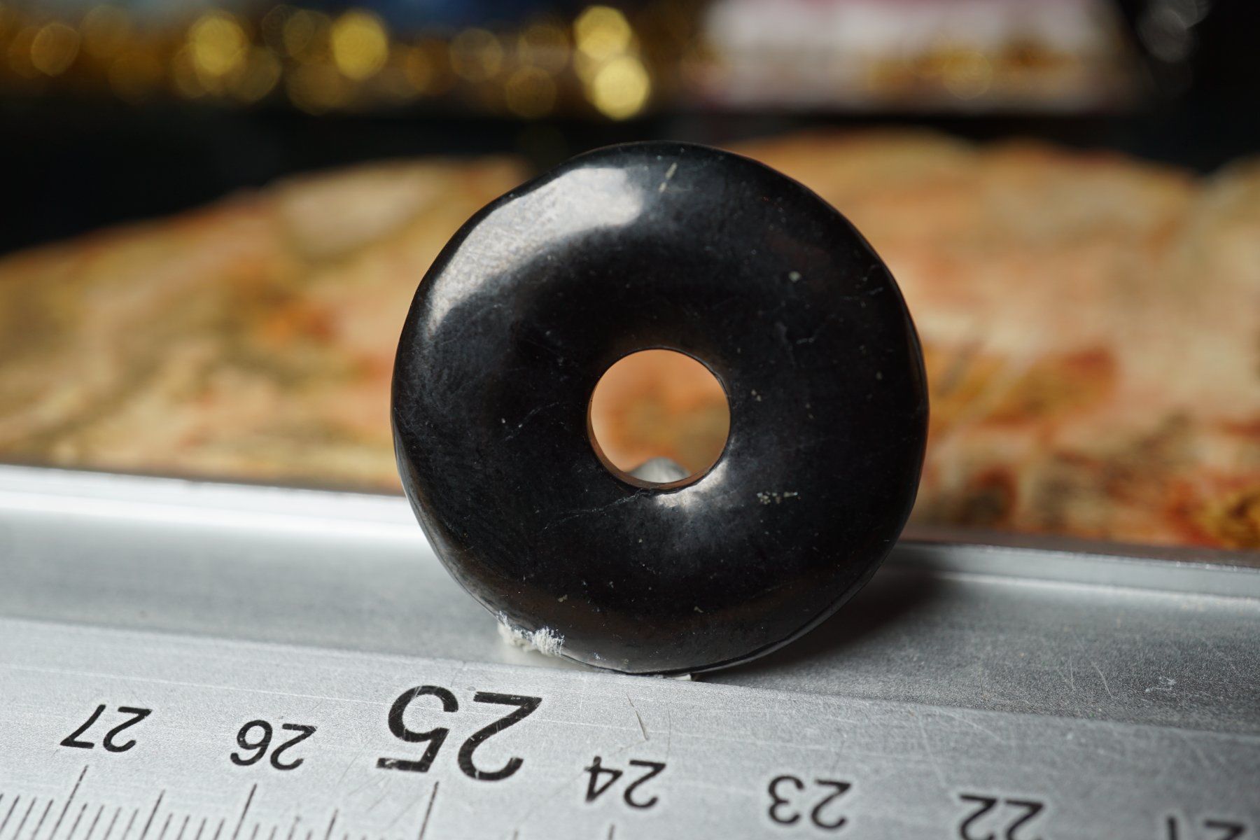 Mineralien & Heilsteine: Schungit   30mm   Pi Scheibe  Shungit – Neu und originalverpackt aus Eschenbach SG von topstone 1