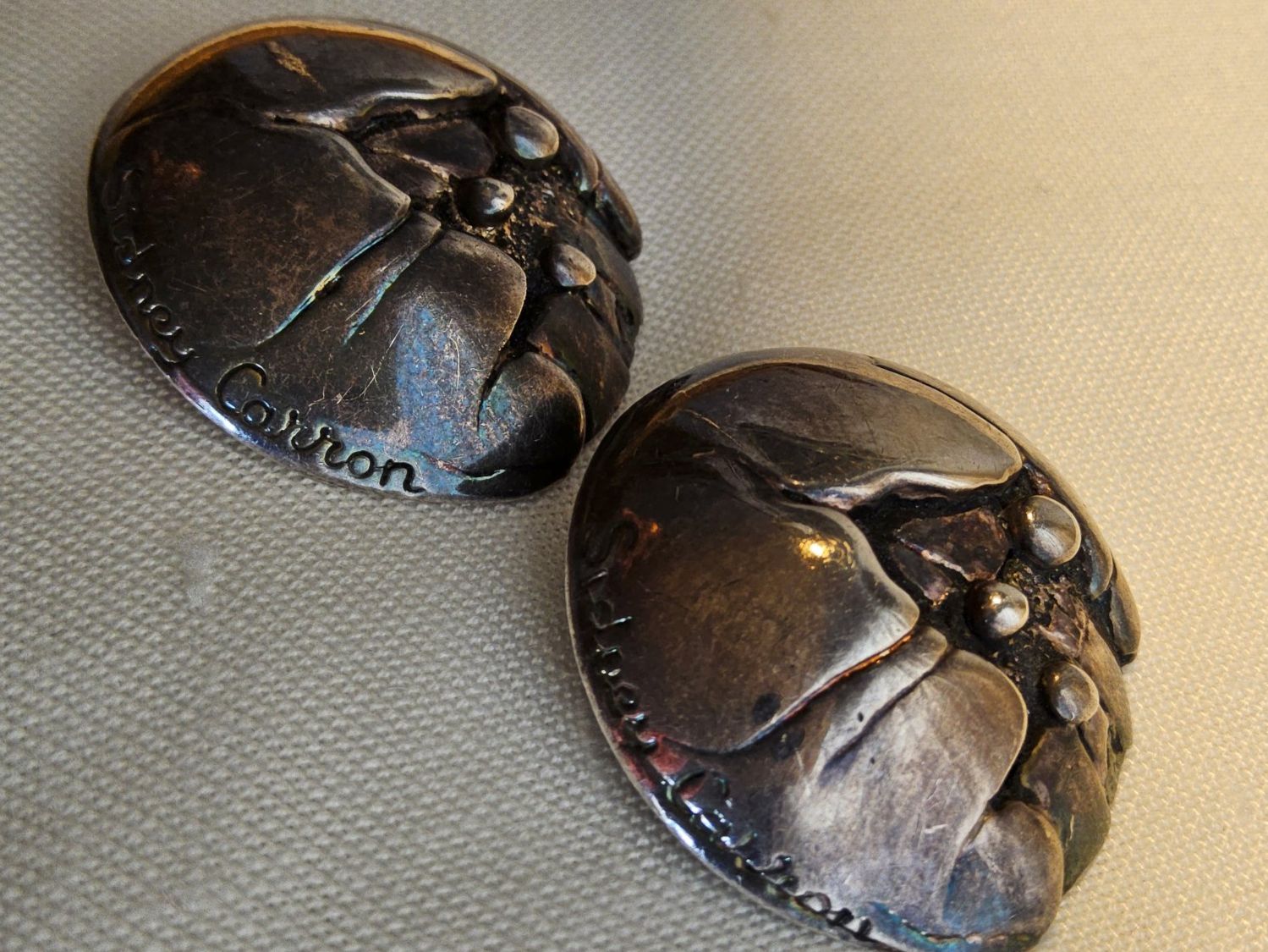 Ohrringe & -stecker: Vintage Sidney Larron Paris signierte Ohrclips – Gebraucht aus Zürich von SciTec 4
