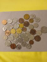 Lot de pièces de monnaie diverses état usagé varié usa