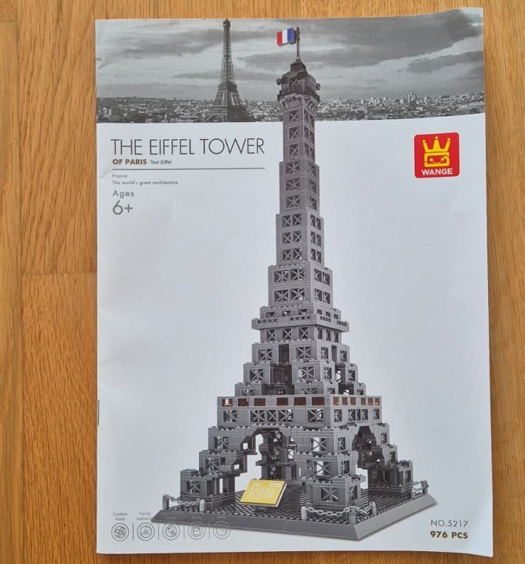 Kit di costruzioni: WANGE 5217 Eiffel Tower, 978 Klemmbausteine – Usato da Luzern venduto da Meeri 2