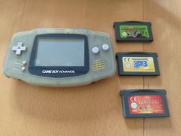 Nintendo Game Boy Advance Konsole mit 3 Spielen