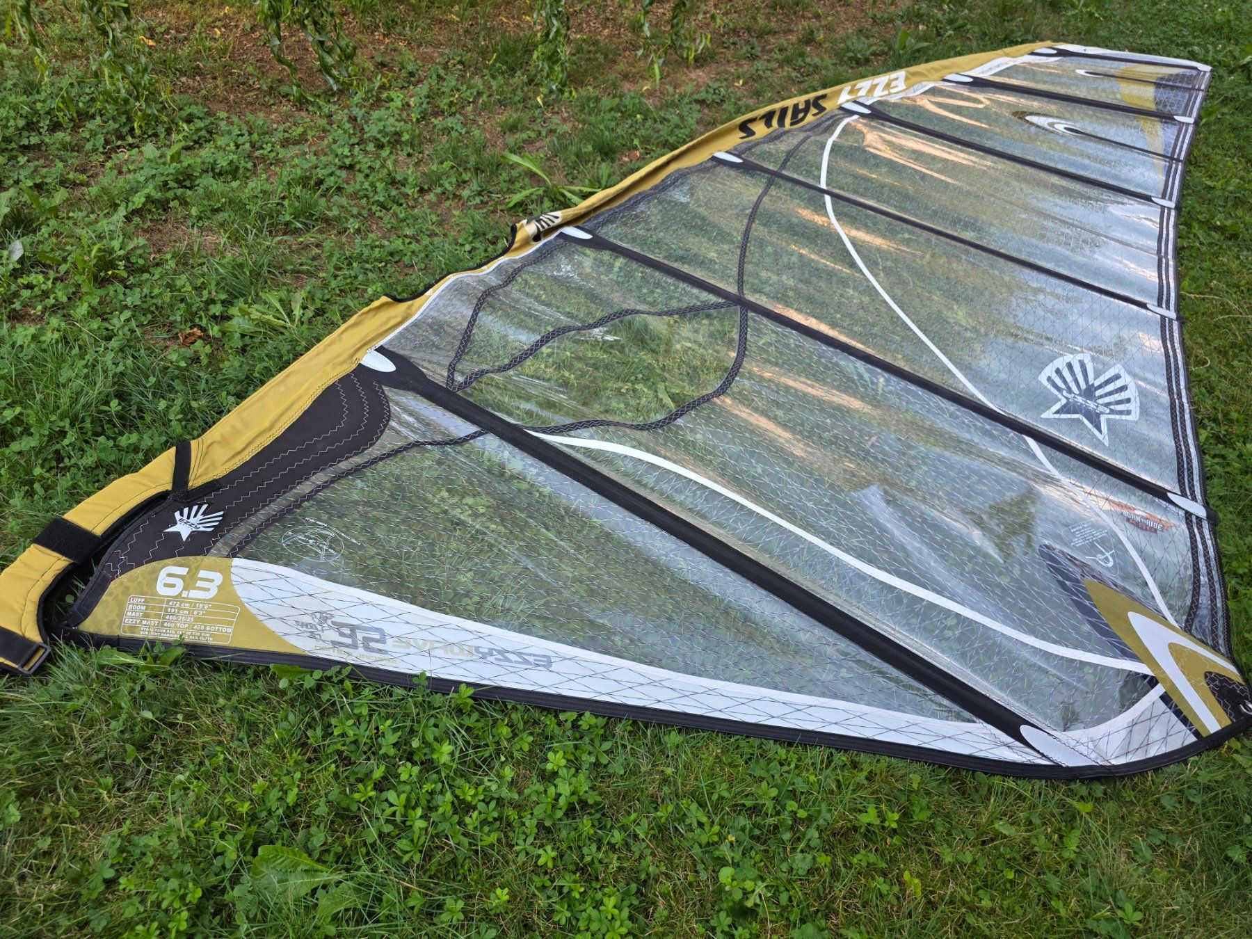 Surf: Windsurfsegel Ezzy elite 6,3 – D'occasion à Buchs SG par swisssurfer007