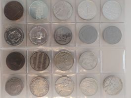 Sammlung Münzen, Medaillen. 19  Stück.