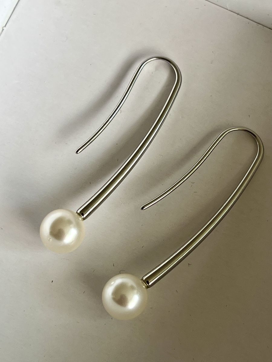 Skagen Orecchini pendenti & Orecchini a lobo: Ohrringe Skagen Denmark - Hänger mit Perle – Nuovo e nell'imballaggio originale da Zürich venduto da ahhahn