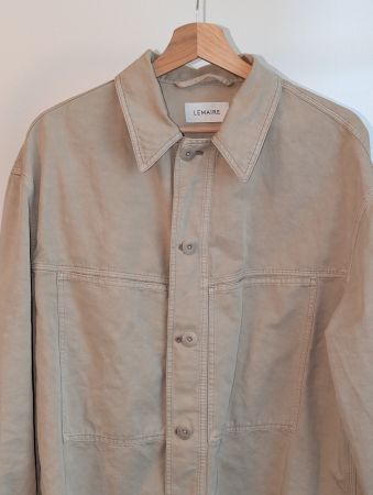 Lemaire Workwear Overshirt Beige Size 50 (L) Top Condition