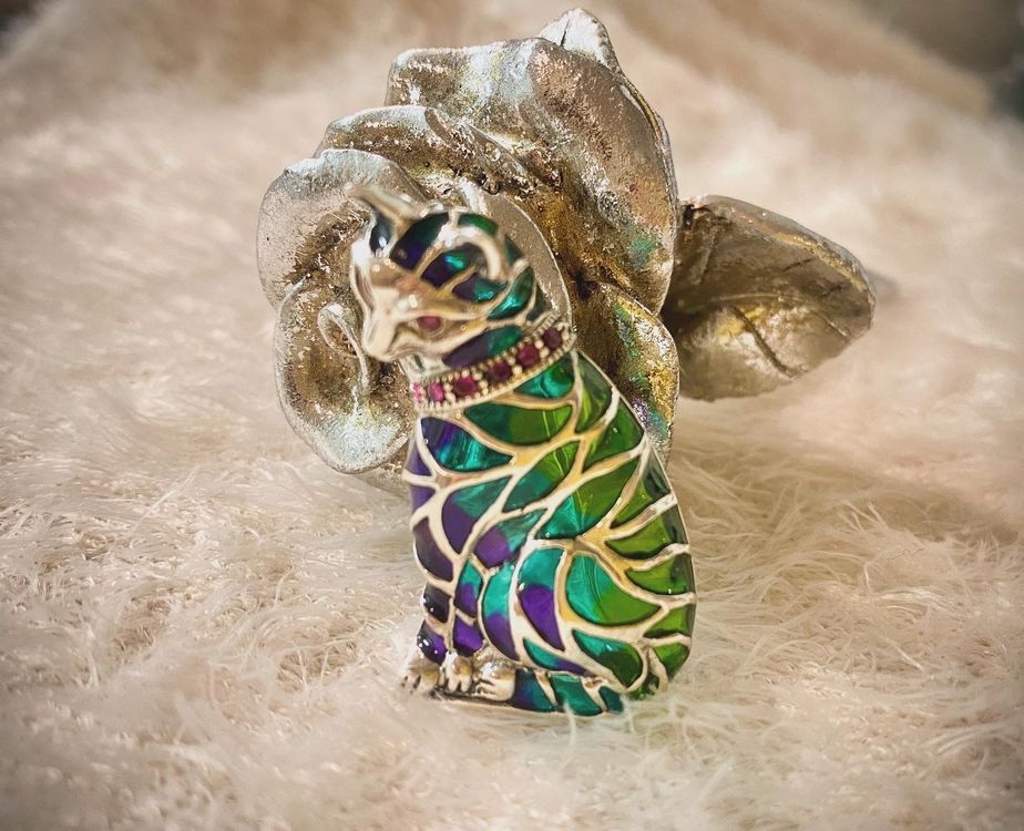 Anhänger Katze Aus 925 Silber Damen, 24,99