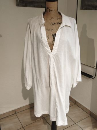 H&M Leinen Tunika Weiss Grösse XL guter Zustand