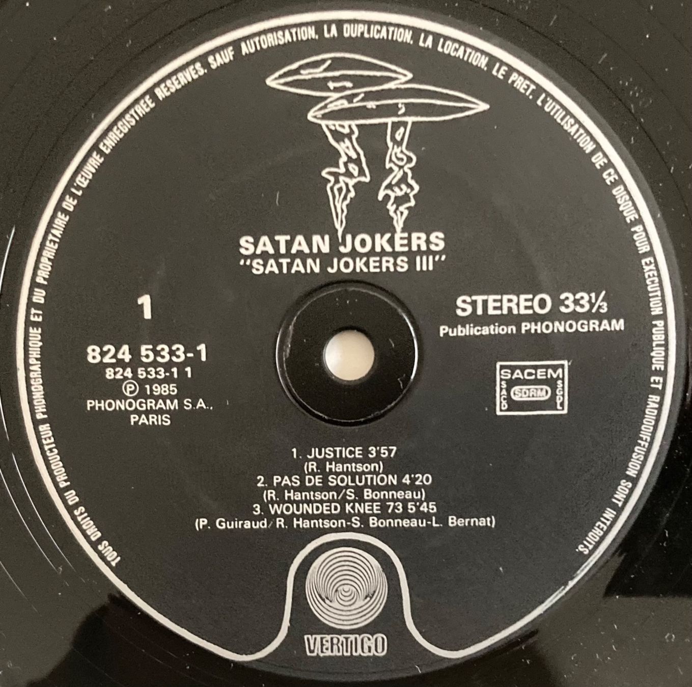 Dischi in vinile: SATAN JOKERS - III – Usato da Poliez-Pittet venduto da Newtown-Records 2