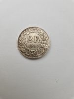 Moneta Svizzera 2 Franchi 1947 Helvetia in argento