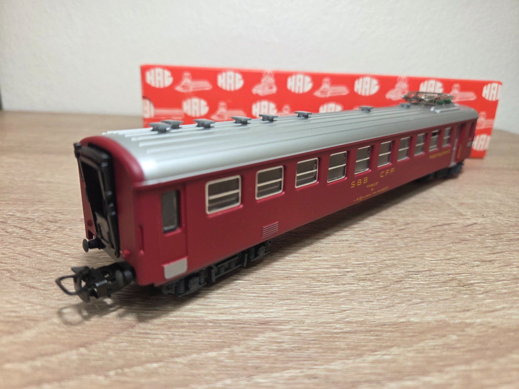 Hag Modellini di ferrovie: Hag 406 Speisewagen SBB H0 – Usato da St-Aubin-Sauges venduto da Lo_Go 2